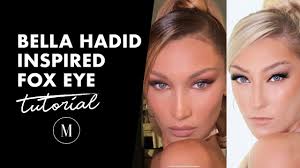 bella hadid fox eye inspired makeup