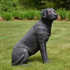 black labrador statue 32 life size