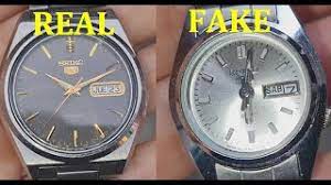 spot fake seiko 5 wrist watch