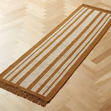 white striped hallway runner rug 2 5 x8