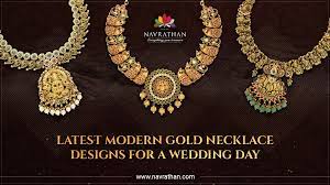 latest modern gold necklace designs for