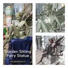 Fiber Material Bronze Garden Sitting
