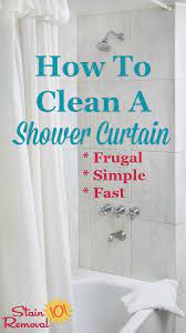 how to clean shower curtain