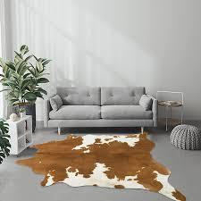 faux cowhide rug large size cow print