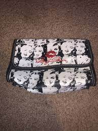 marilyn monroe make up bag pouch black