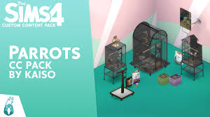 mod the sims the sims 4 parrot cc pack
