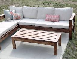When you are finished, you will have an outdoor sectional that looks like this. Build A 2x4 Outdoor Coffee Table Free And Easy Diy Project And Furniture Plans Diy Furniture Plans Diy Patio Furniture Diy Outdoor Furniture