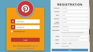 login register form using php mysql