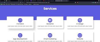 how to create responsive service page
