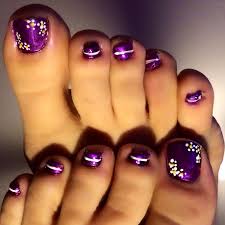 Diy Pedicure Flower Toenails Simple Nail Art Done With A
