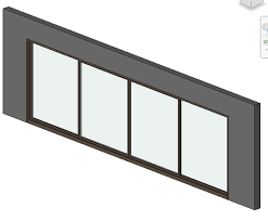 Building Revit Family Glass Doors Window