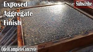 exposed aggregate finish on concrete