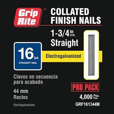 straight finish nails