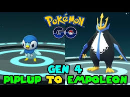 Evolving Piplup To Empoleon In Pokemon Go Pokemon Go Gen 4