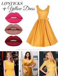 lipstick with the color of your dress
