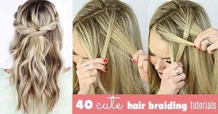 Wear these cute braids to summer events or fancy weddings. 40 Of The Best Cute Hair Braiding Tutorials Diy Projects For Teens