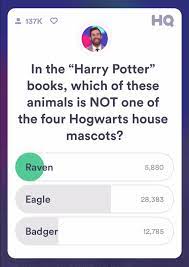 The focus is on the first book. Hq Trivia En Twitter We Had Some Harry Potter Savagery This Afternoon In Honor Of Harry S Birthday Though A Raven Is Used In The Movies Ravenclaw S Official Mascot In The Books Is