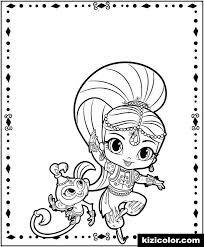 Make a fun coloring book out of family photos wi. Shimmer And Pet Shimmer And Shine Free Print And Color Online