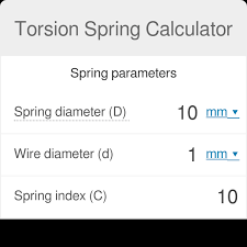 Torsion Spring Calculator