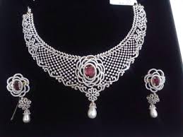 bridal diamond necklace set