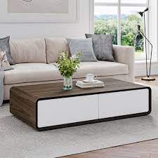 Rectangle Storage Coffee Table With Drawers