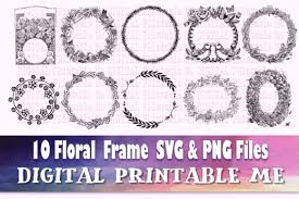 clip art frames flower round border