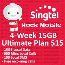singtel prepaid 15 4 week 15gb