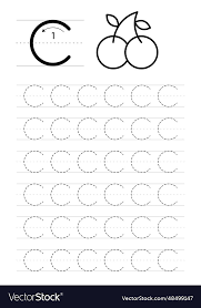 printable letter c alphabet tracing