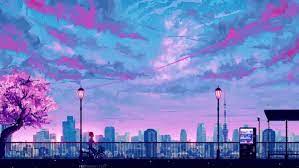 Blue And Pink Sky City Live Wallpaper ...