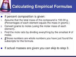 Ppt Calculating Empirical Formulas