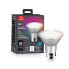 Wi-Fi Smart 6.5W (50W Equivalent) PAR20 E26 RGB Tunable White LED Light Bulb, No Hub Required 34869 Globe