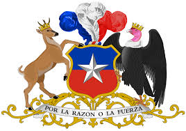 En los años cuarenta, el escudo cambió a uno con tres puntas en la parte superior, con letras blancas y fondo azul. Nueva Constitucion Nuevo Lema Nacional Para Chile El Mostrador