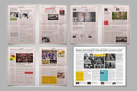 Tabloid is the smaller of the two standard newspaper sizes; 20 Modern Newspaper Layouts Free Premium Templates