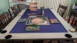 Board game table topper with chip and card holders underthetablegaming. I Made A Custom Folding Table Topper Diy