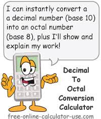 Decimal To Octal Converter With Built In Conversion Chart
