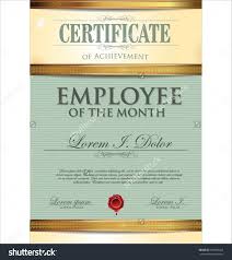 Employee Of The Month Certificate Fresh Free Sample Certificate