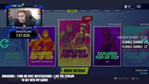 While also containing the following items: Miqueleddie 1v1 Playgrounds With Subscribers For Prizes V Bucks Giveaway Fortnite Battle Royale Streammoments Top Moments On Twitch