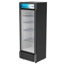 Koolmore 24 In W 12 Cu Ft Commercial Upright Display Glass Door Beverage Refrigerator In Black M 12 1g