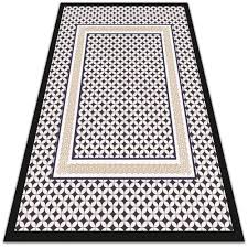 vinyl floor rug geometric braid