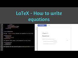 How To Insert Equations In Latex