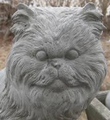 Concrete Persian Cat Statue