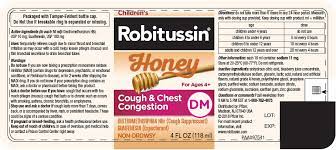 childrens robitussin honey cough and