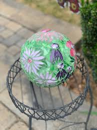 Stained Glass Gazing Ball Garden Globe