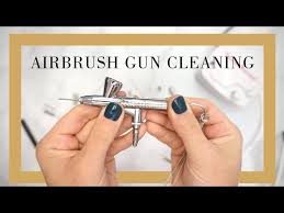 airbrush gun with a cleaning kit