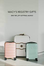 Wedding gift ideas to help celebrate the happy couple and to offer best wishes as they embark on their new lives together. Macy S Registry Gift Ideas For The Jet Setting Couple Green Wedding Shoes