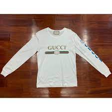 เสื้อแขนยาว gucci ของแท้1000000% จากอิตาลี ใส่ไปรอบเดียว  จาก20000กว่าลดเหลือ12000ค่ะ | Shopee Thailand