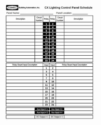 Electrical load details of main panel. 20 Printable Panel Schedule Template Samples Pdf Doc Template Republic
