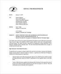 Sample Of Office Memorandum Under Fontanacountryinn Com