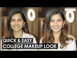 quick and simple college makeup look