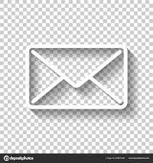mail close icon white icon shadow